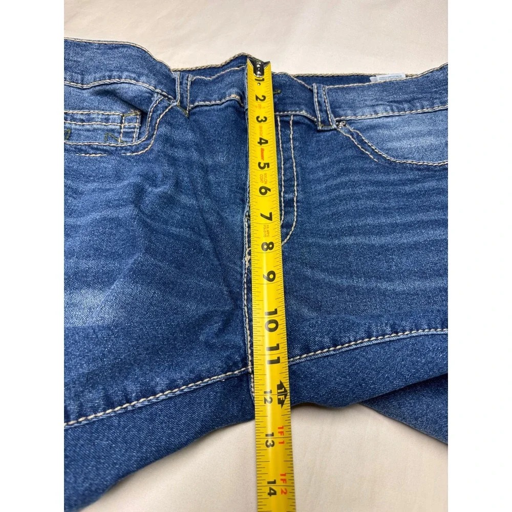 True Religion Ricky Big T Relaxed Straight Blue Jeans Mens 38X33 Medium Wash